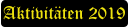 Aktivitäten 2019